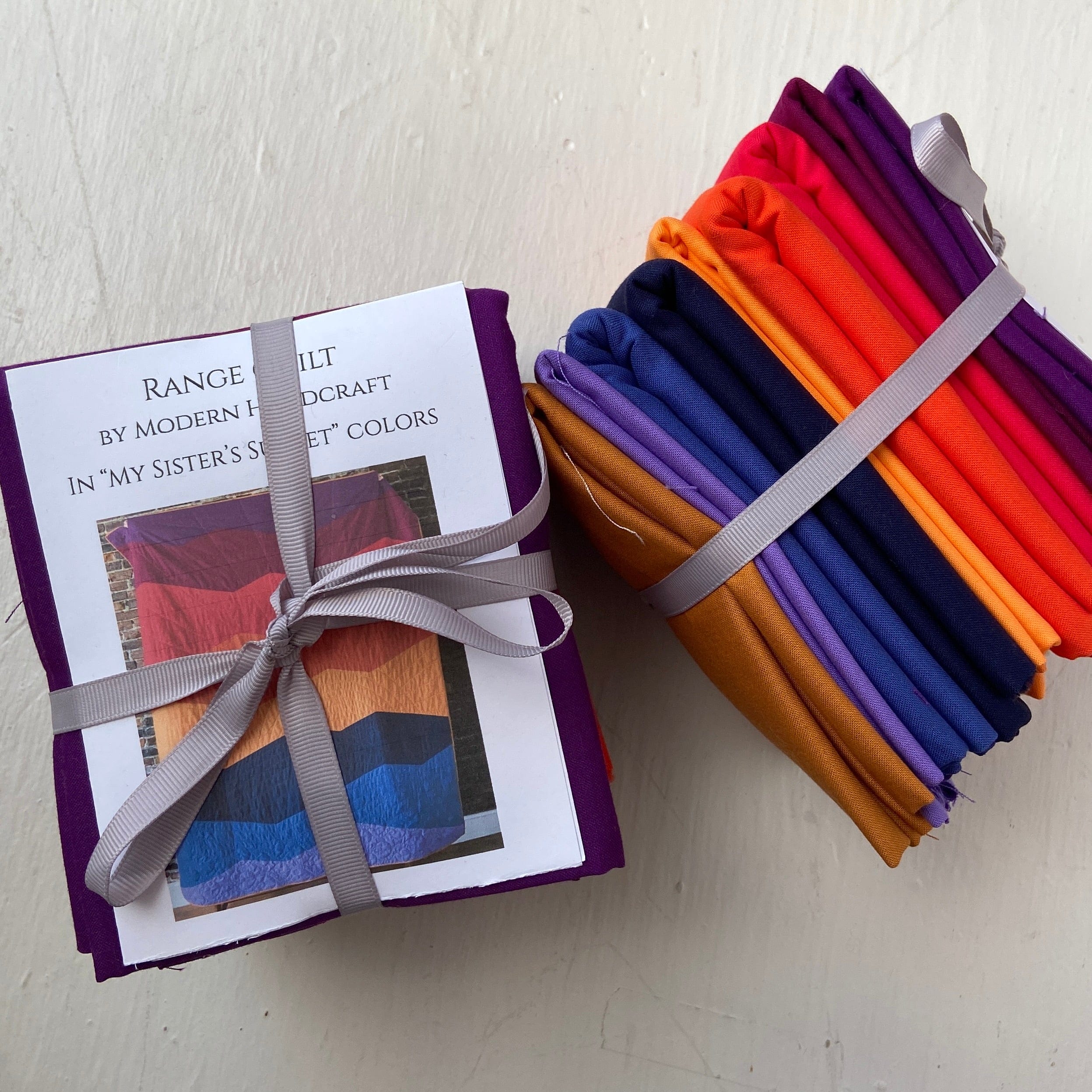 Range Quilt Kit in My SIster's Sunset Fiddlehead Artisan Supply