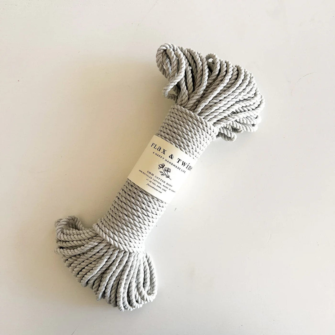 Default Recycled Rope in Winter - 5mm, 30 yards - Flax & Twine