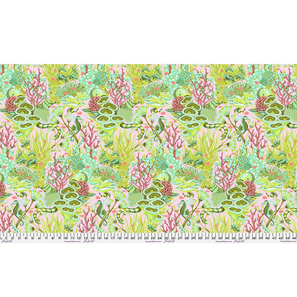 Default Reef What You Sew in Coralline - Floral Reef - Tula Pink