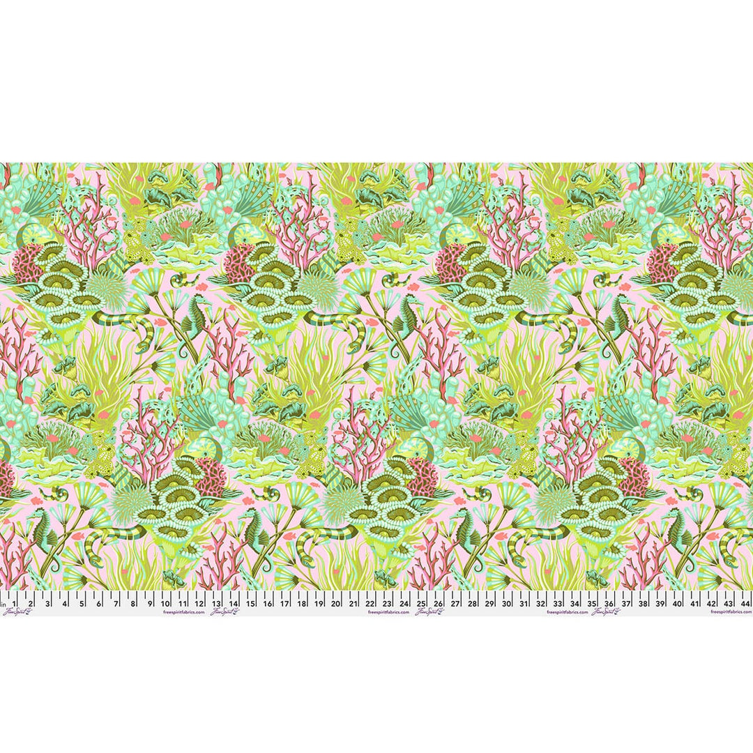 Default Reef What You Sew in Coralline - Floral Reef - Tula Pink