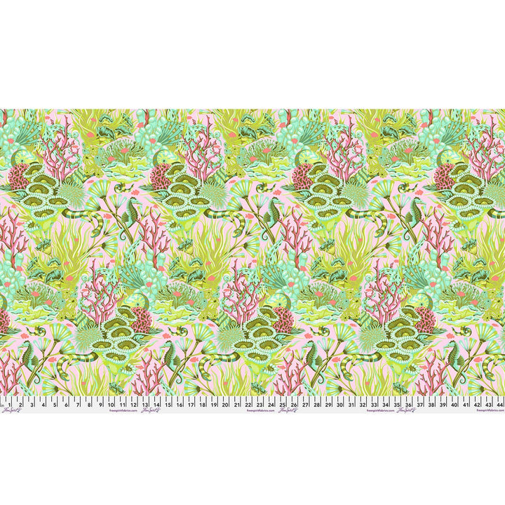 Default Reef What You Sew in Coralline - Floral Reef - Tula Pink
