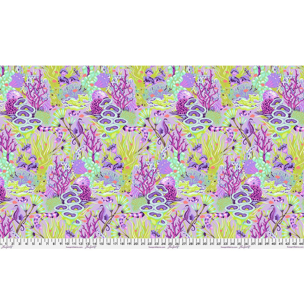 Default Reef What You Sew in Ultraviolet - Floral Reef - Tula Pink