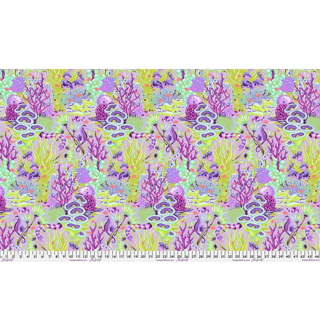 Default Reef What You Sew in Ultraviolet - Floral Reef - Tula Pink