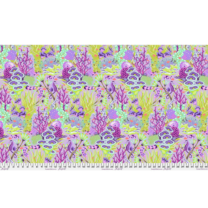Default Reef What You Sew in Ultraviolet - Floral Reef - Tula Pink