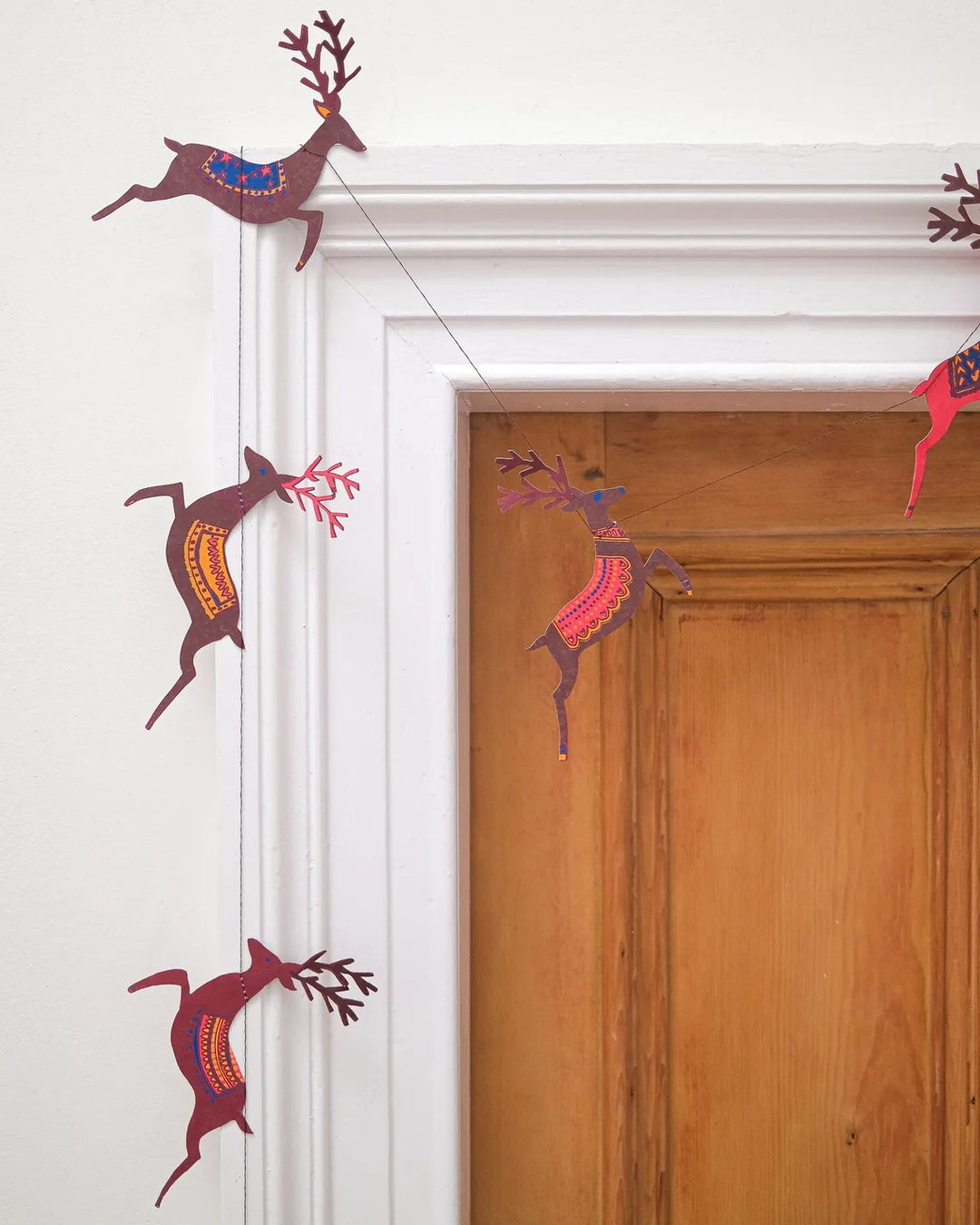Default Reindeer Sewn Garland from East End Press
