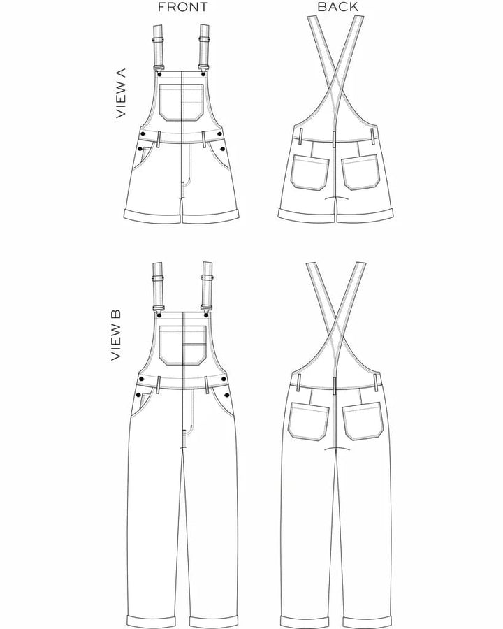 Default Riley Overalls - True Bias - Sizes 0-18