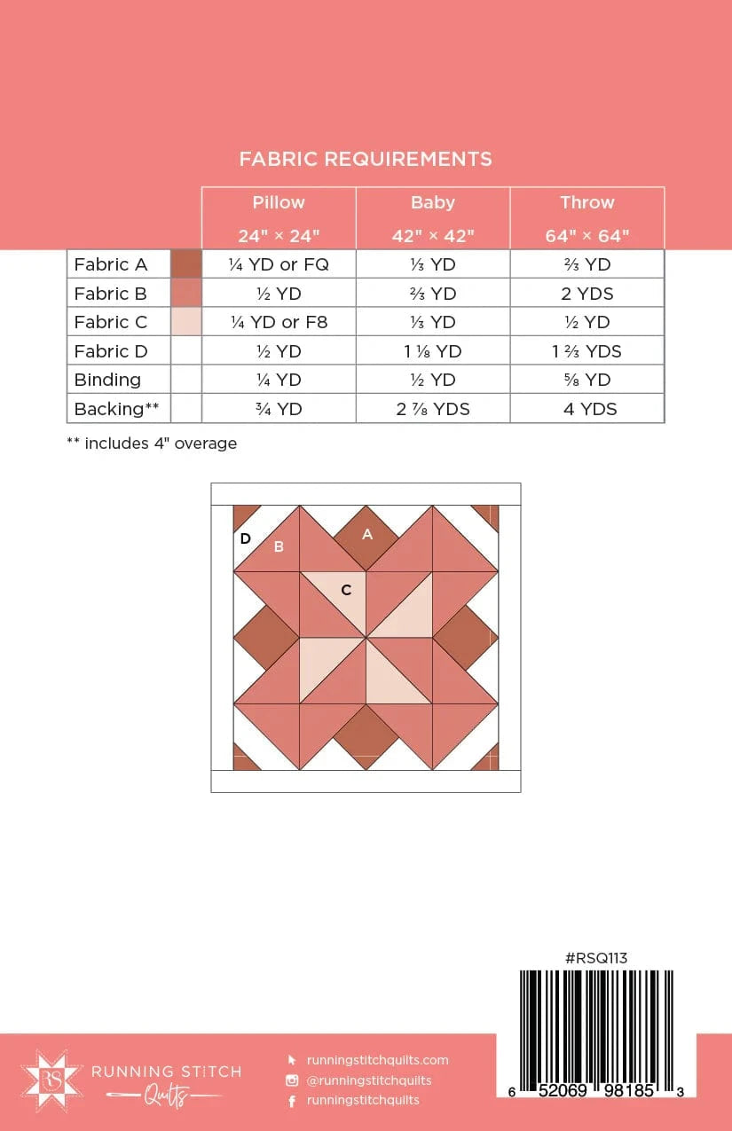 Default Running Stitch Quilts Pattern by Julie Burton - Evenflow