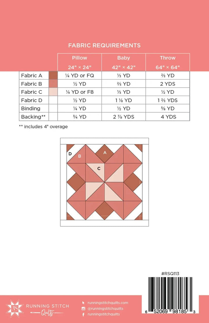 Default Running Stitch Quilts Pattern by Julie Burton - Evenflow