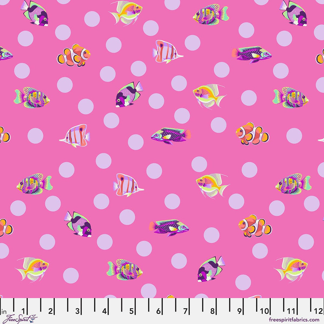 Default School Crossing in Delphine - Floral Reef - Tula Pink