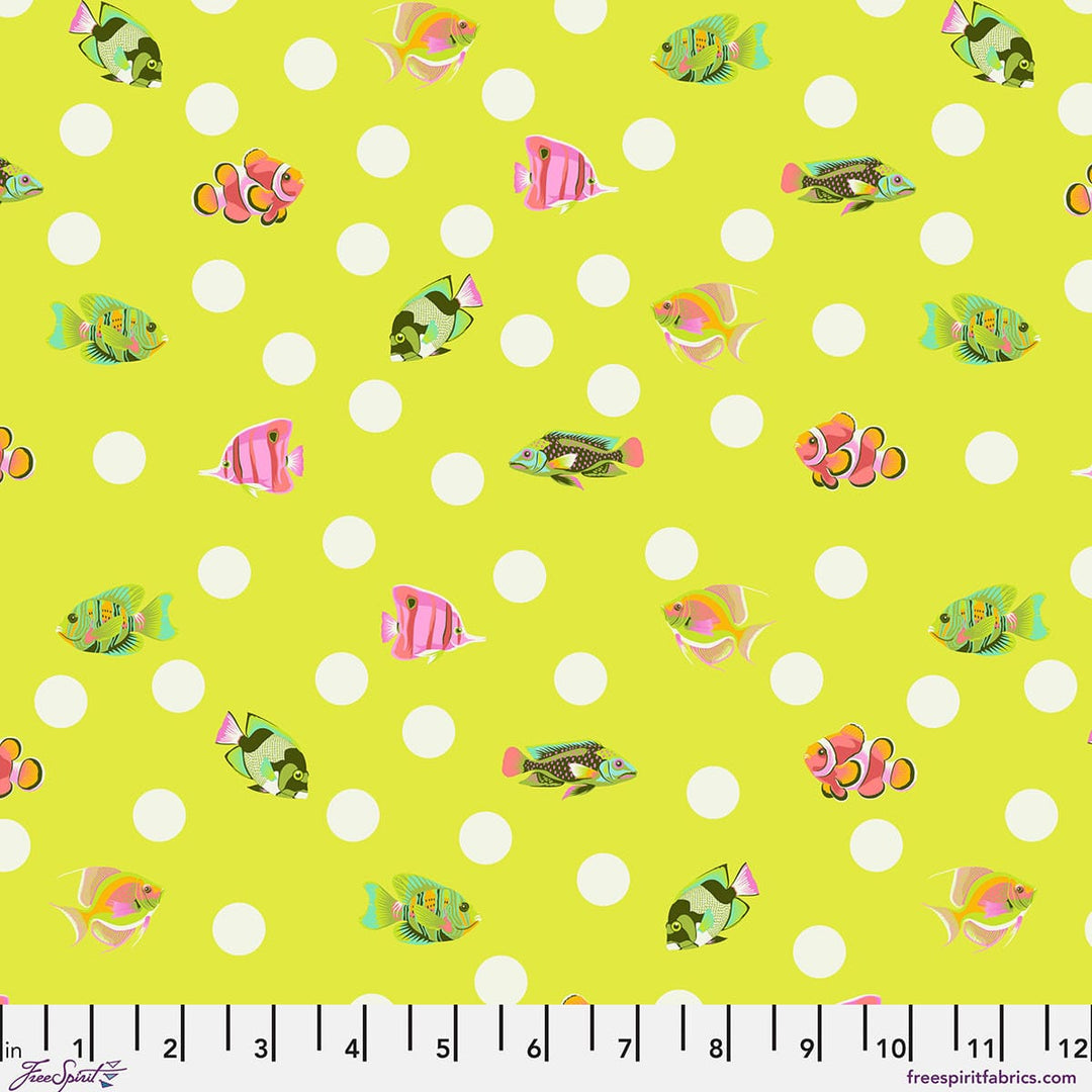 Default School Crossing in Seagrass - Floral Reef - Tula Pink
