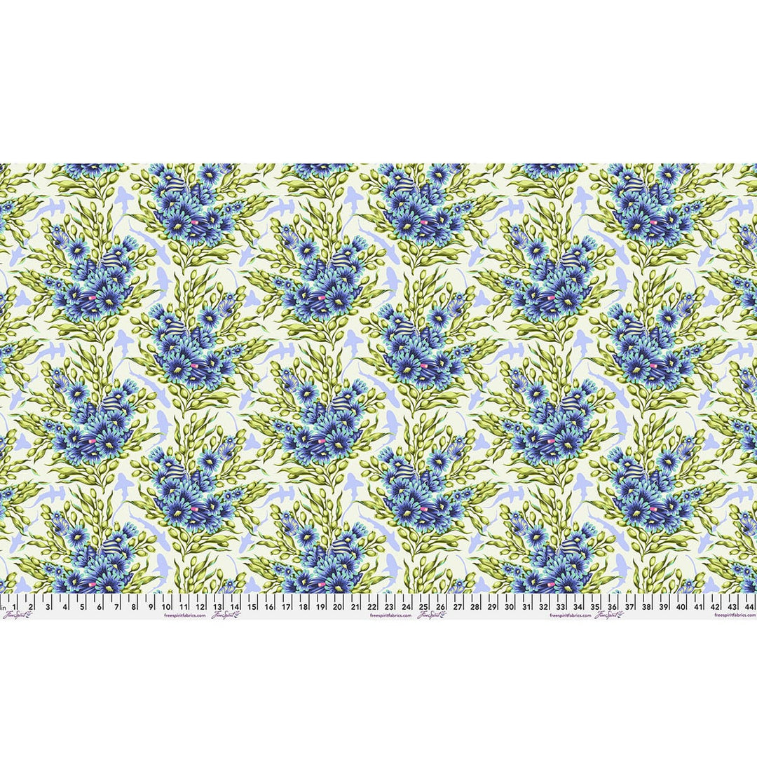 Default Shadow Sharks in Marine - Floral Reef - Tula Pink