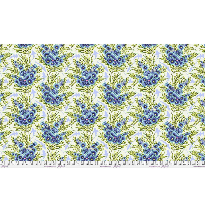 Default Shadow Sharks in Marine - Floral Reef - Tula Pink