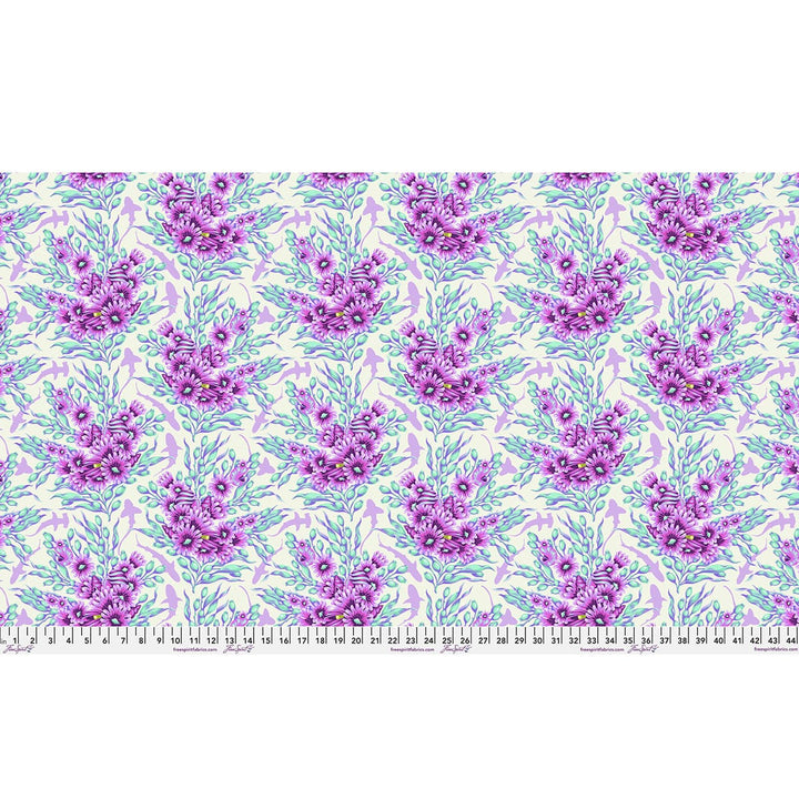 Default Shadow Sharks in Ultraviolet - Floral Reef - Tula Pink