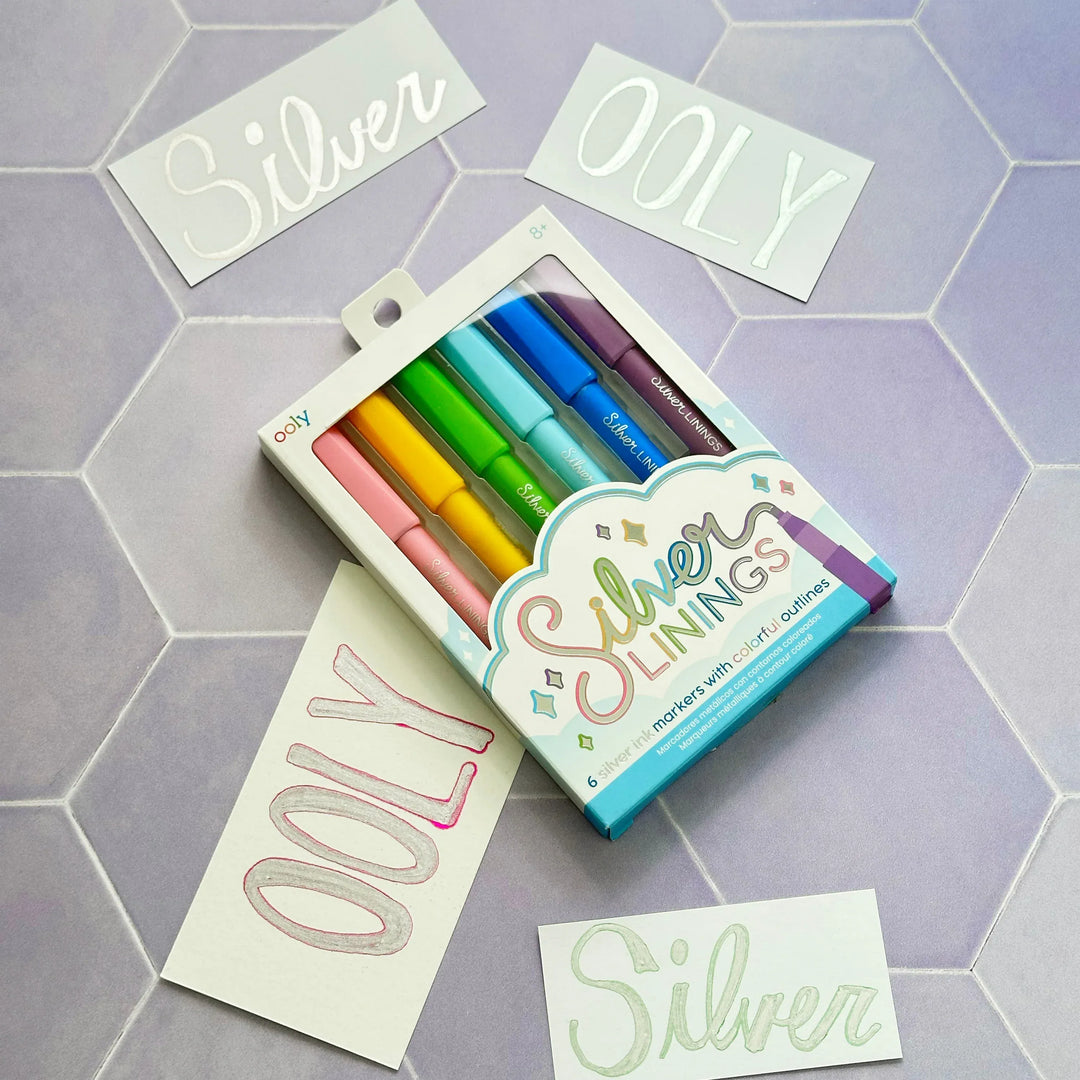 Default Silver Linings Marker - Set of 6 Markers - by Ooly