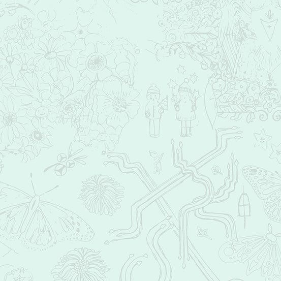 Default Sketch in Silver - Chrysanthemum - Alison Glass