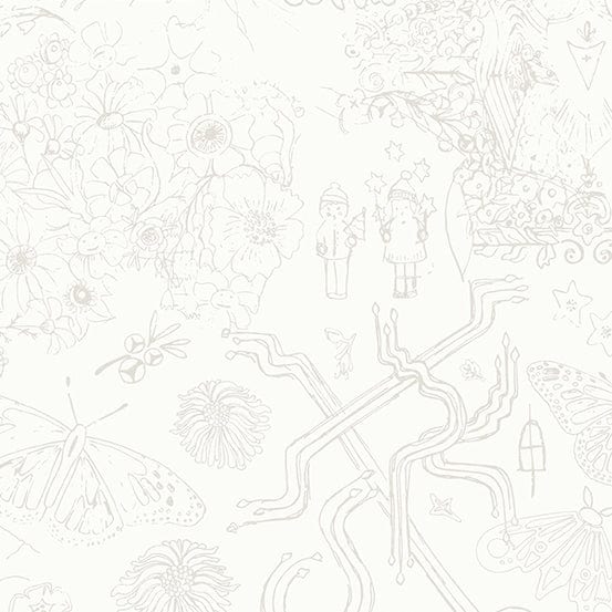 Default Sketch in Stonework - Chrysanthemum - Alison Glass