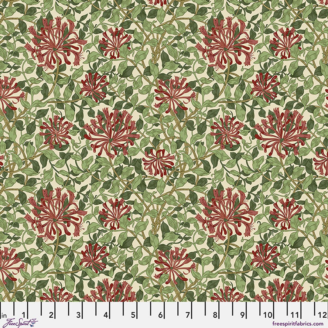 Default SM Honeysuckle in Madder Leaf - Suffolk Holiday Collection - The Original Morris & Co