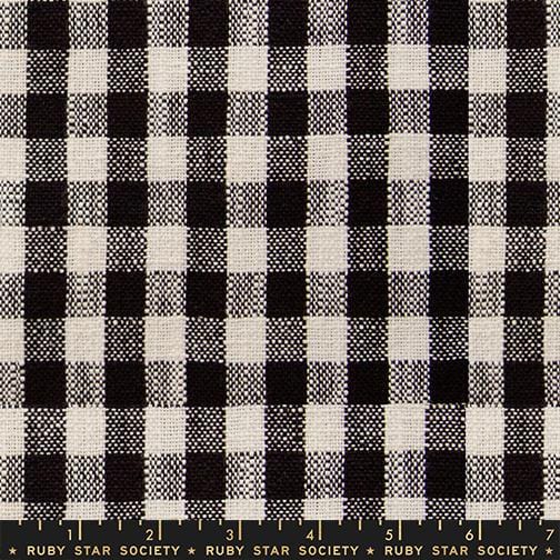 Default Small Checker in Black - Sunshine Toweling - RSS