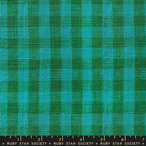 Default Small Checker in Turquoise - Sunshine Toweling - RSS