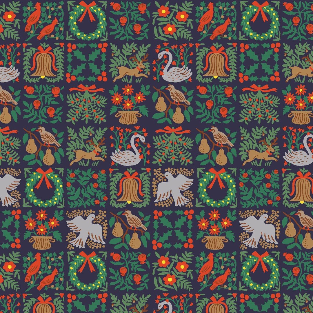 Default Small Holiday Tapestry in Navy - Holiday Classics III