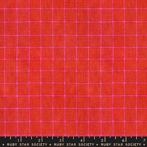 Default Small Windowpane in Red - Warp & Weft: Mystic Fable