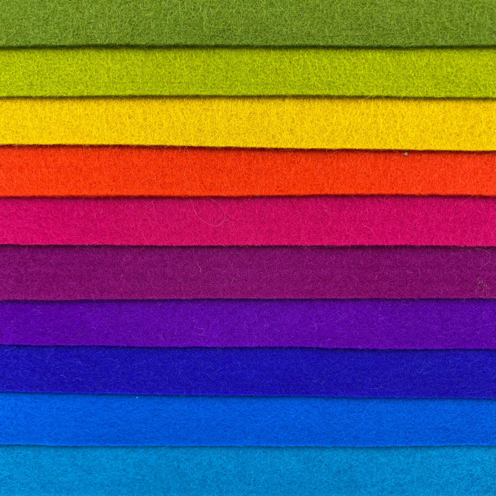 Small Wool Felt Roll - Modern Rainbow