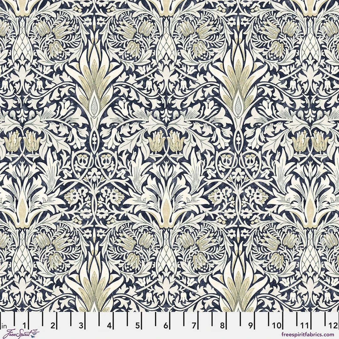 Default Snakeshead in Charcoal - Morden Cotton Lawn