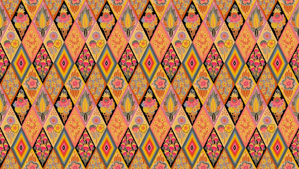 Default Socialite in Honey - Shooting Star - Anna Maria Textiles