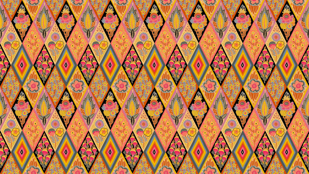 Default Socialite in Honey - Shooting Star - Anna Maria Textiles