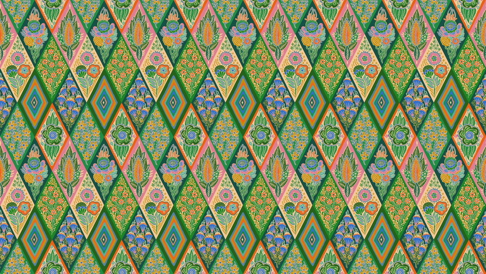 Default Socialite in Jade - Shooting Star - Anna Maria Textiles