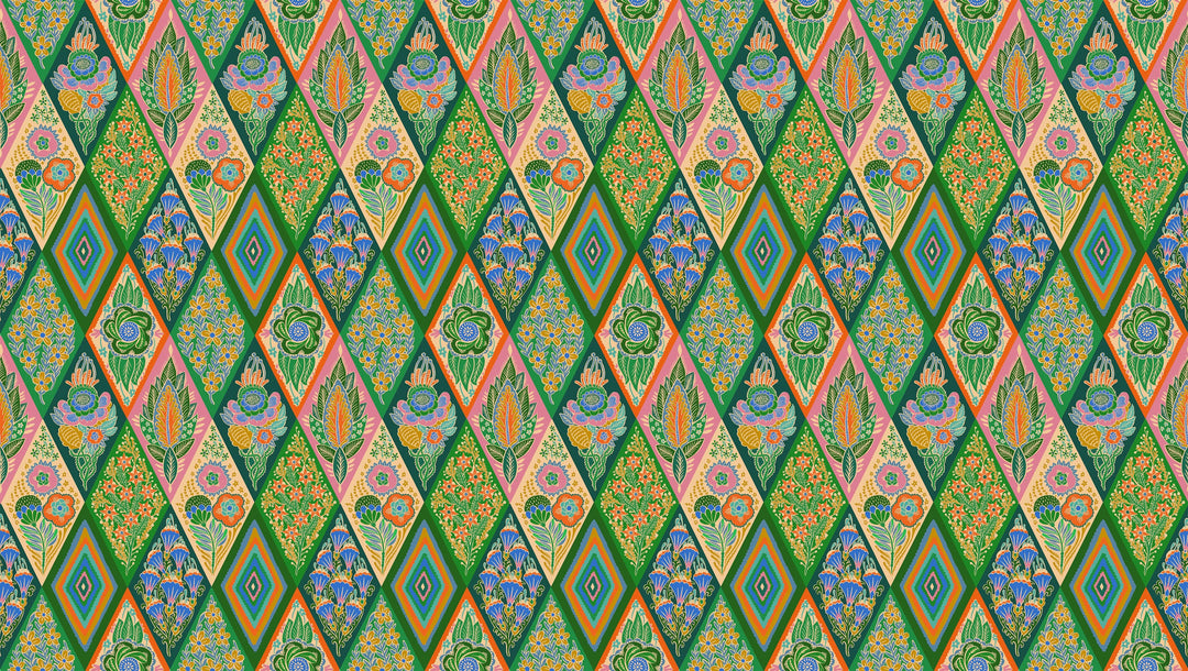 Default Socialite in Jade - Shooting Star - Anna Maria Textiles