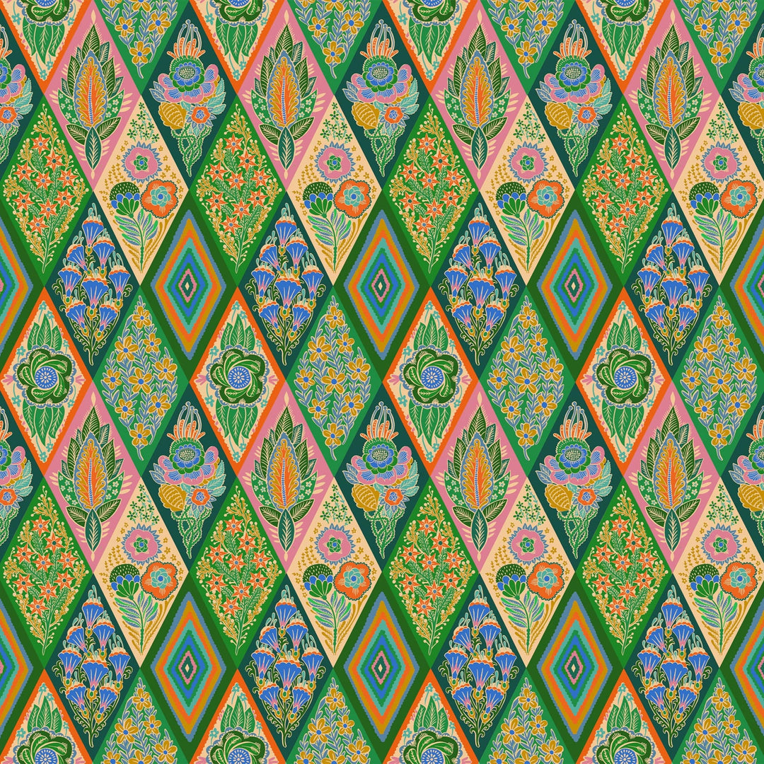Default Socialite in Jade - Shooting Star - Anna Maria Textiles