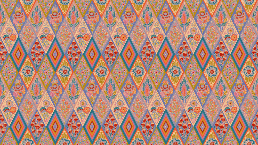 Default Socialite in Periwinkle - Shooting Star - Anna Maria Textiles