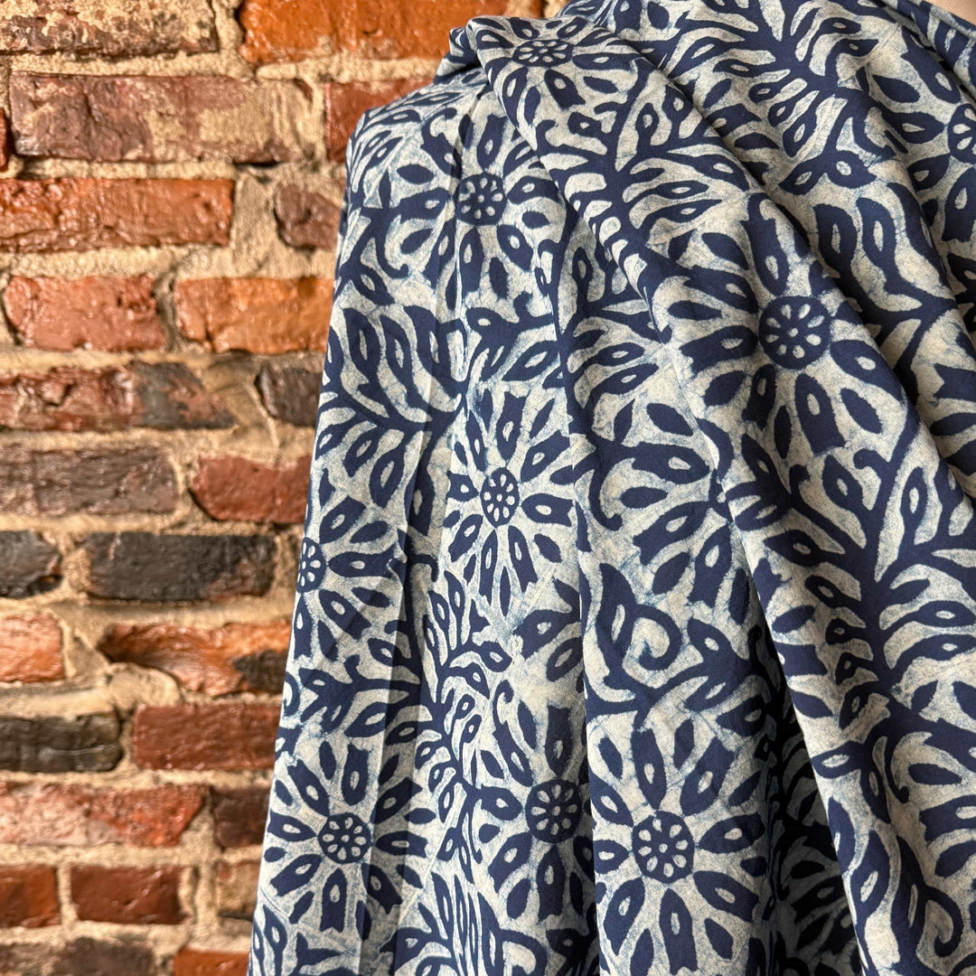 Default Solarium - Indigo Dabu Blockprint from India