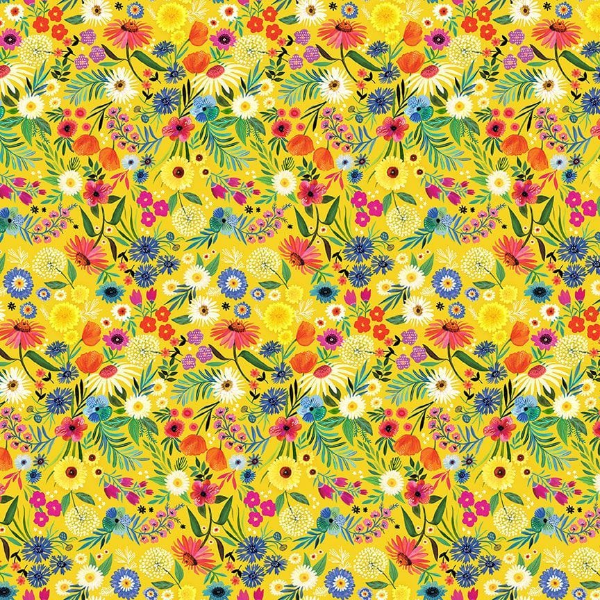 Default Spring Floral in Freesia - Somebunny to Love - Dear Stella