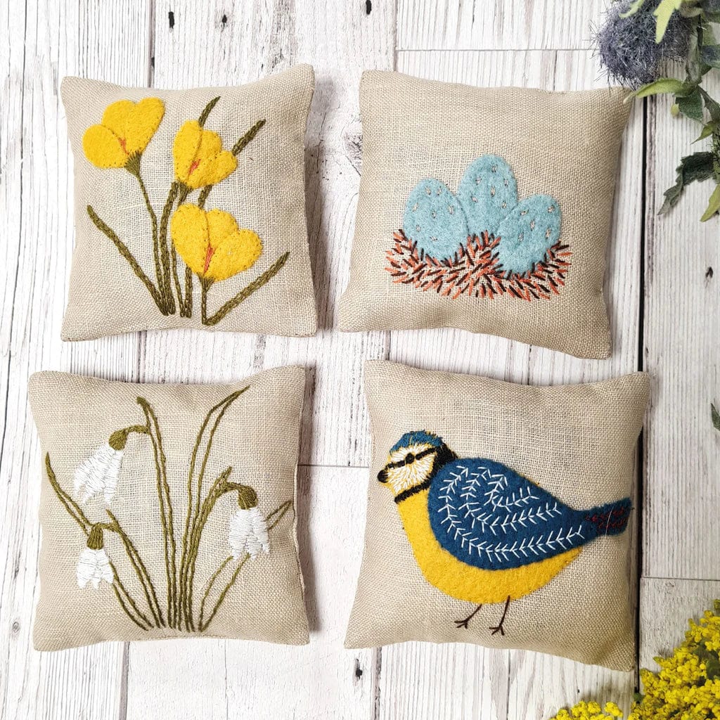 Default Spring Garden Sachets - Corinne Lapierre Embroidery Kit