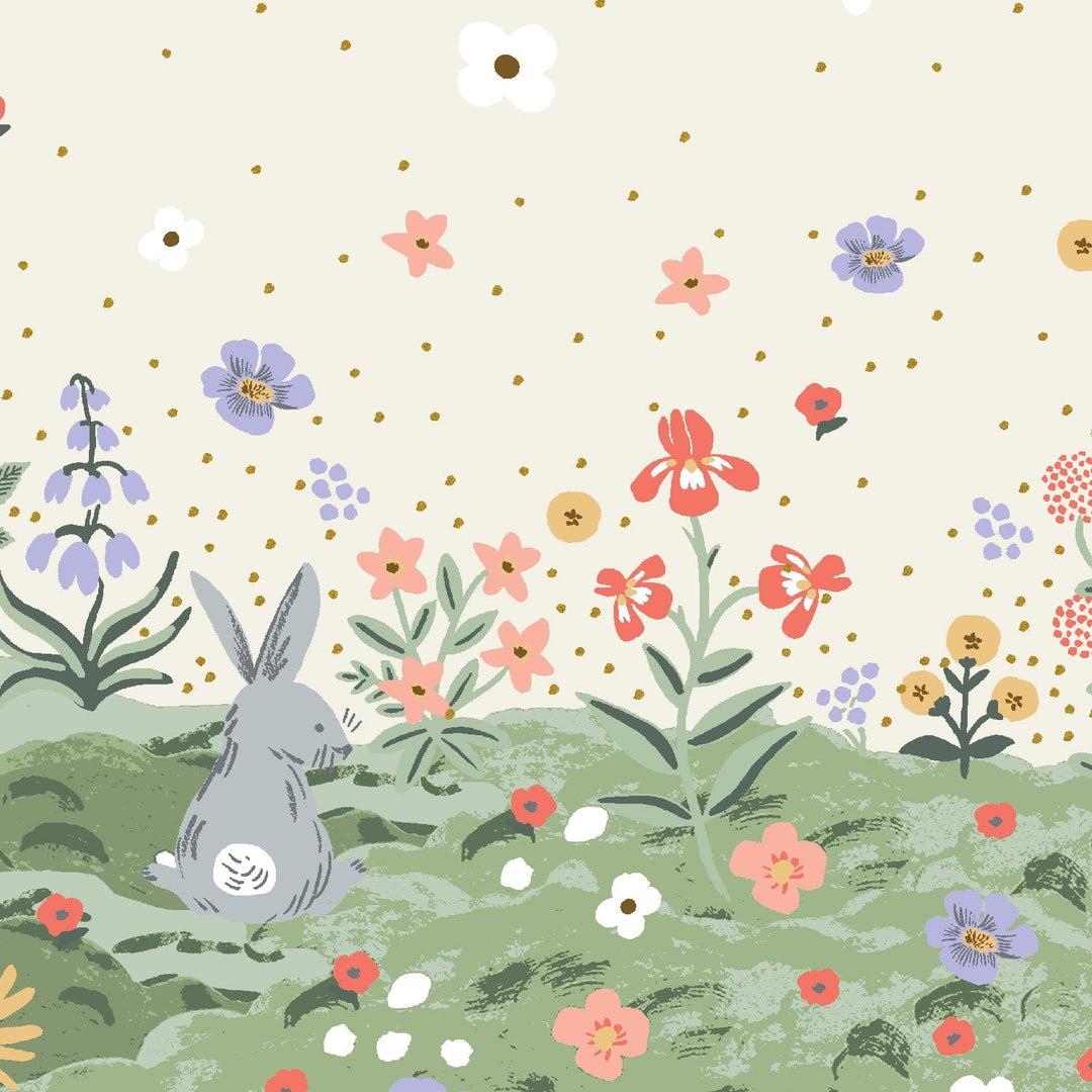 Default Spring Meadow in Cream Metallic - Easter - Rifle Paper Co.