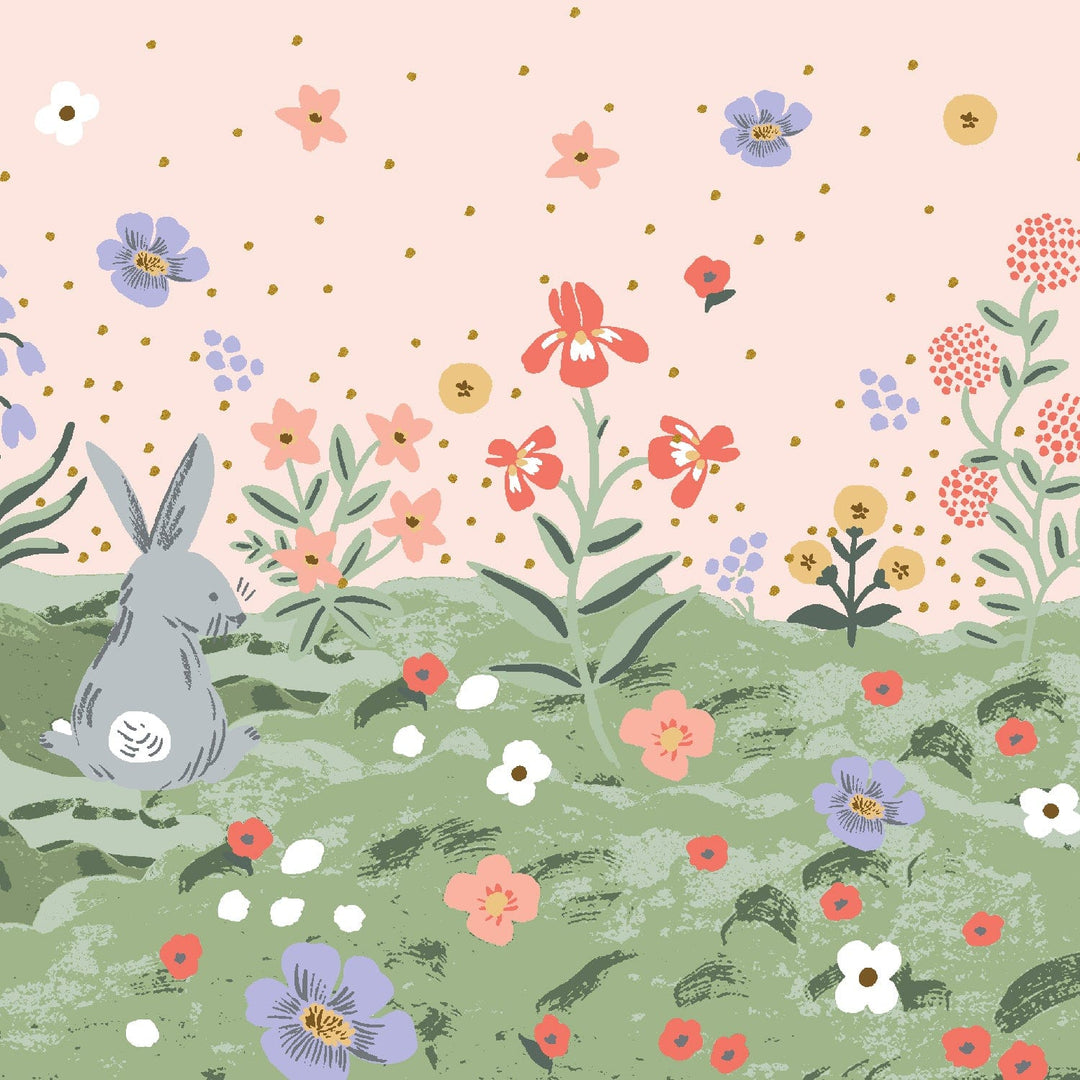 Default Spring Meadow in Pink Metallic - Easter - Rifle Paper Co.