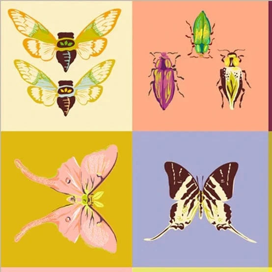 Square Dance in Multi PANEL - Insectarium – Fiddlehead Artisan Supply