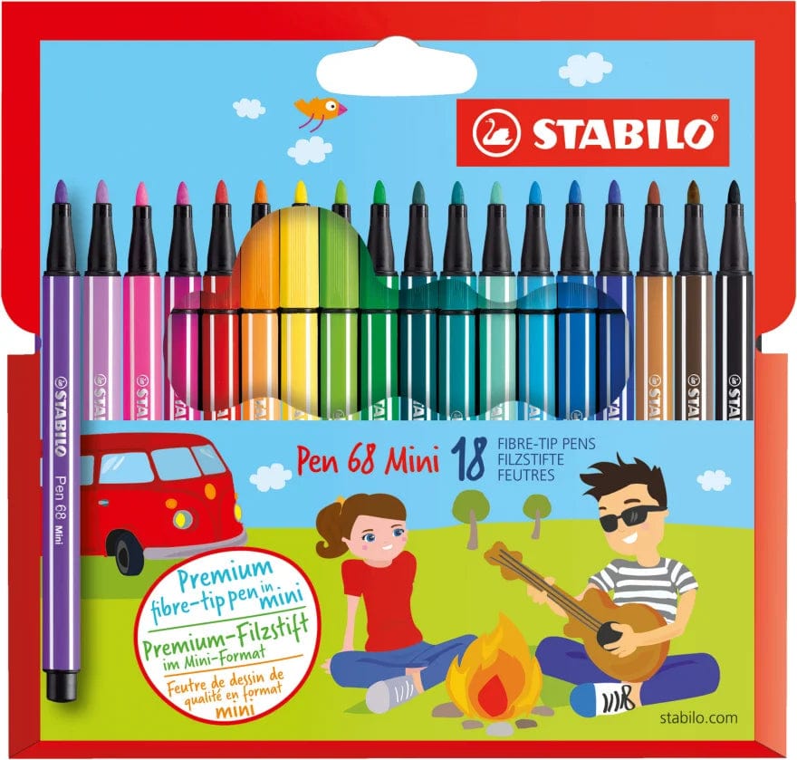 Default Stabilo Mini Set Point 68, 18 colors