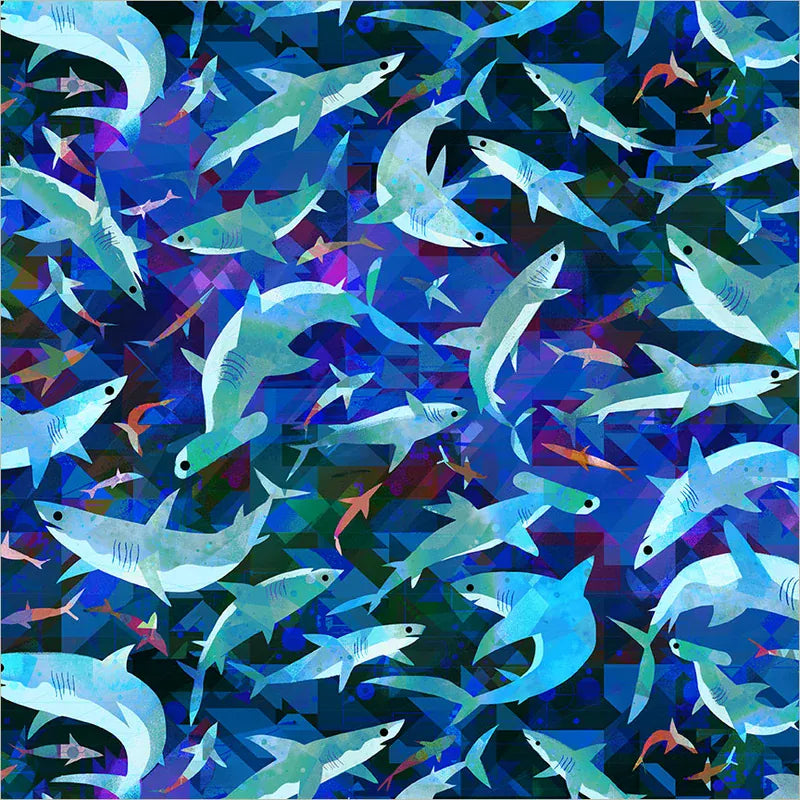 Default Stealthy Sharks in Midnight Blue - Animal Kingdom