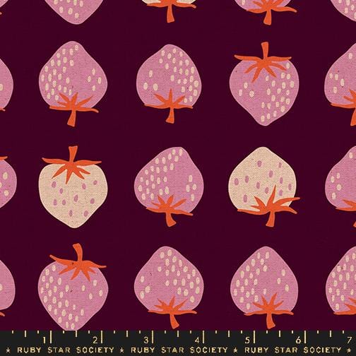 Default Strawberry CANVAS in Deep Plum - Strawberry - RSS