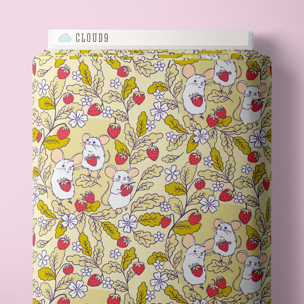 Default Strawberry Mice in Yellow - Forest Friends - CLOUD 9