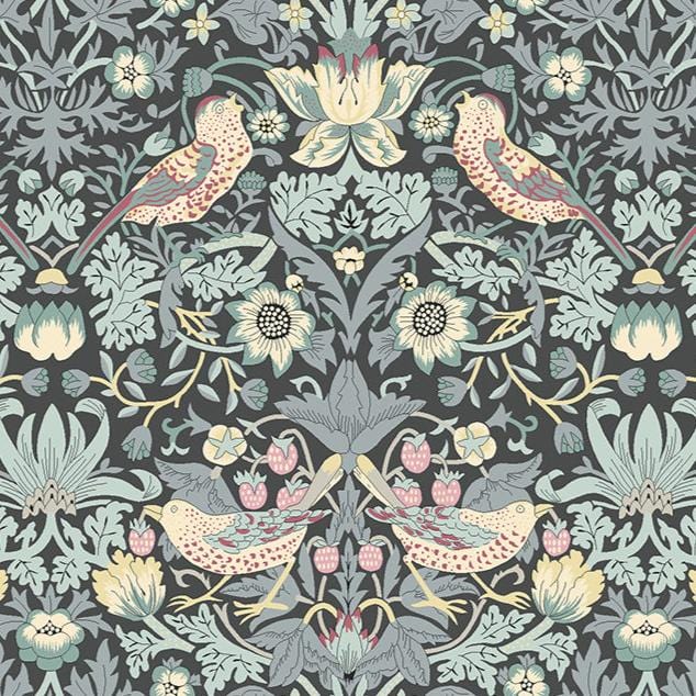 Strawberry Thief in Grey - Liberty Tana Lawn Project Cut - 22" x 26"