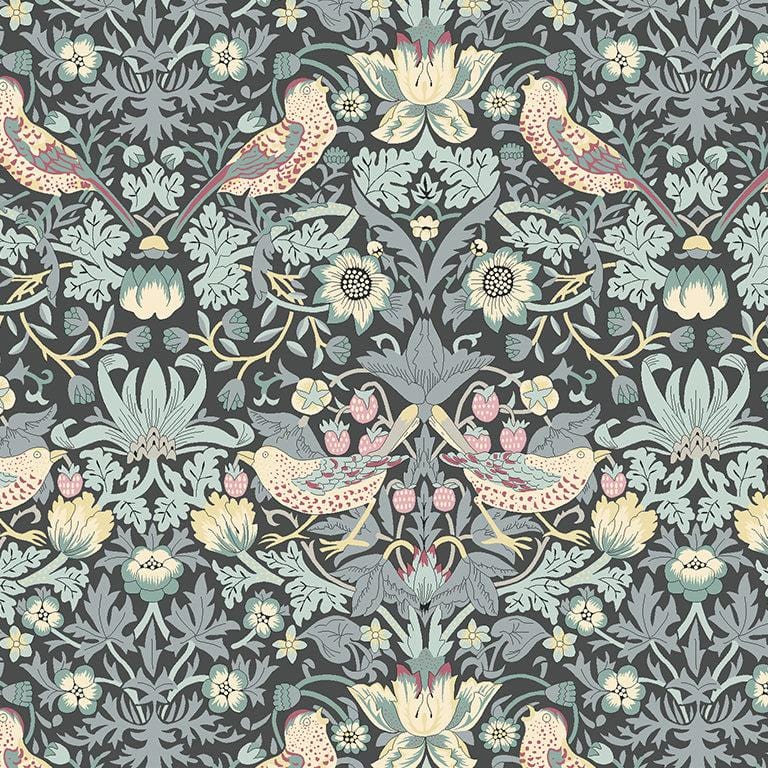 Strawberry Thief in Grey - Liberty Tana Lawn Project Cut - 22" x 26"