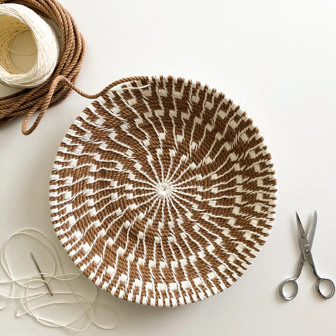 Default Sunburst Basket Kit in PARCHMENT - Flax & Twine