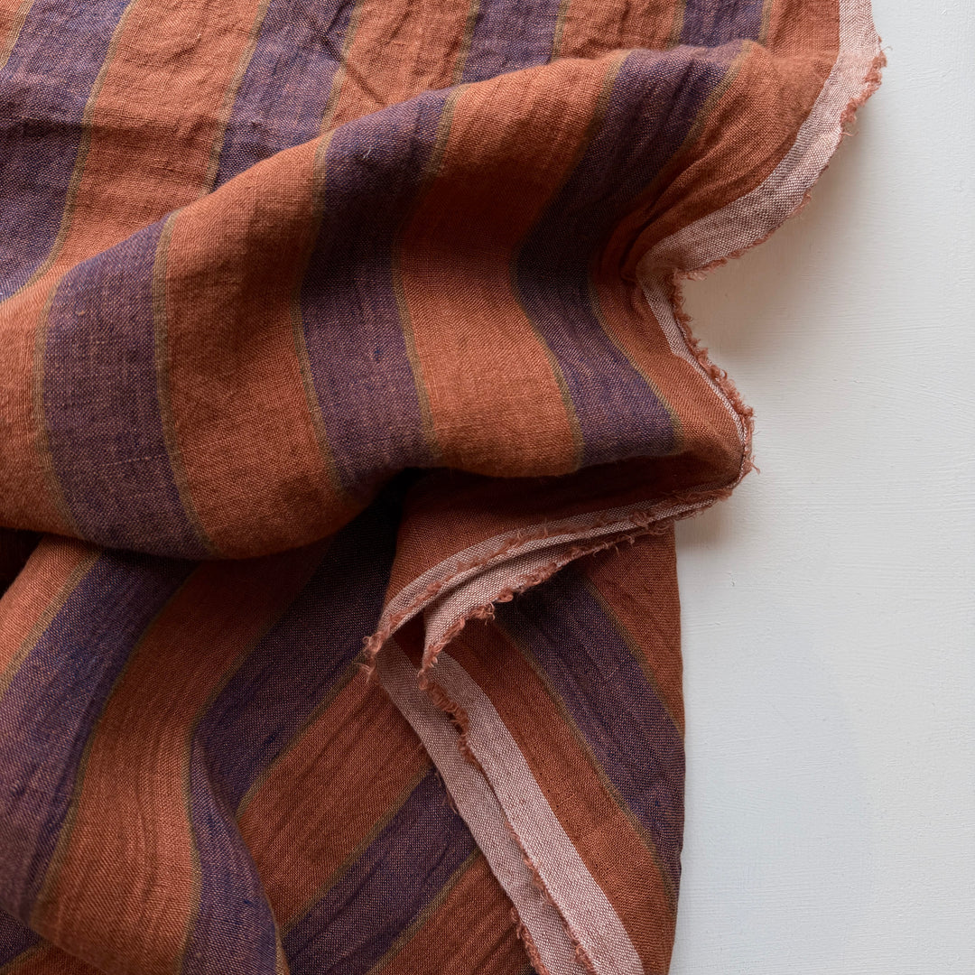 Default Sunset - Folk Fair - 100% Linen Yarn Dyed