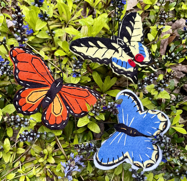 Default Swallowtail, Monarch, and Karner Blue Ornaments - Whimsey Ornament Kit from Heidi Boyd