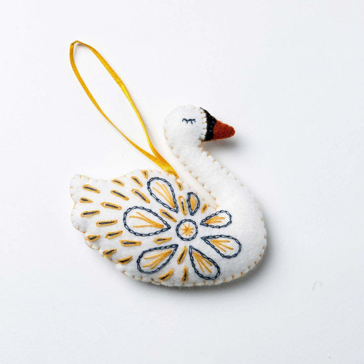 Default Swan-A-Swimming Ornament - Corinne Lapierre Embroidery Kit