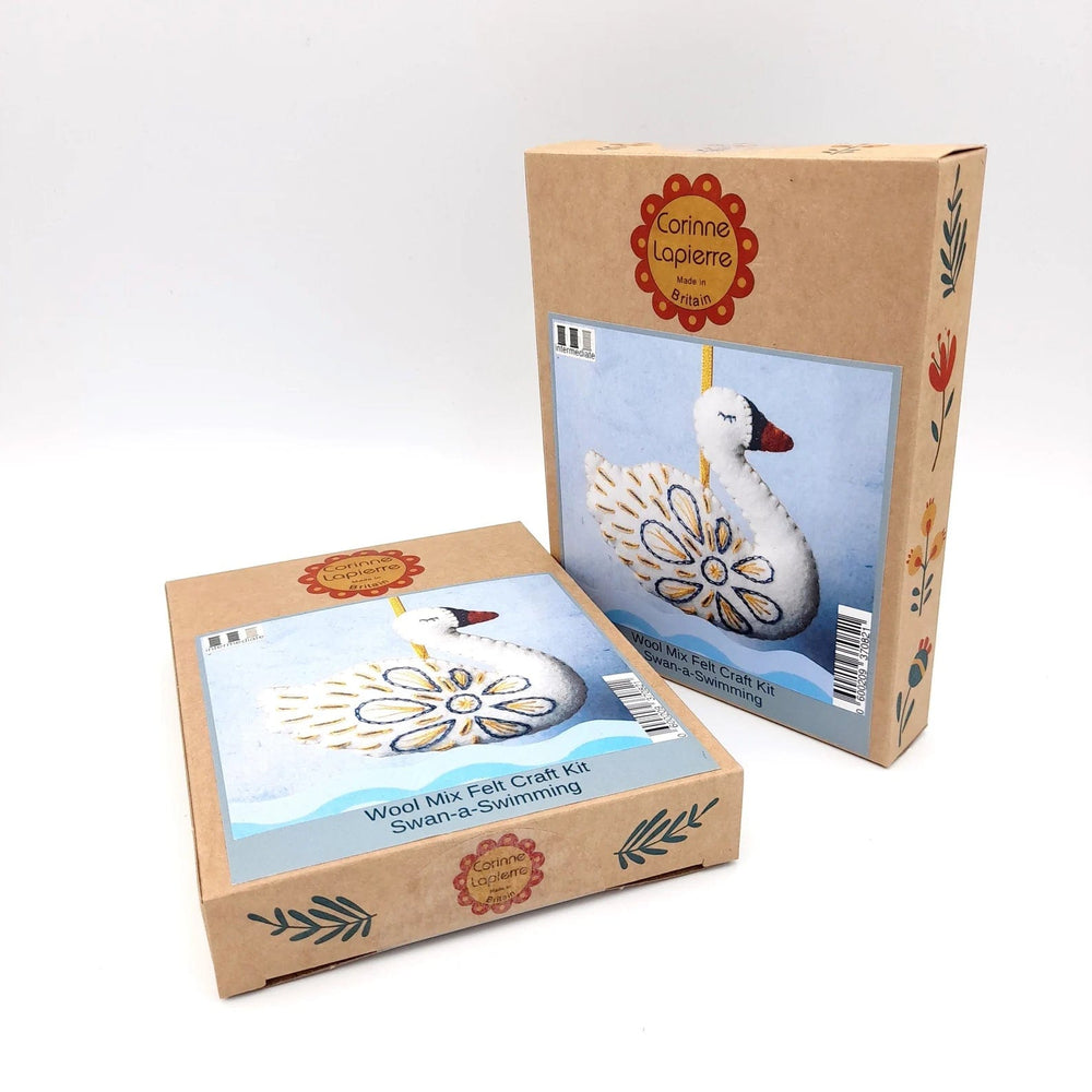 Default Swan-A-Swimming Ornament - Corinne Lapierre Embroidery Kit